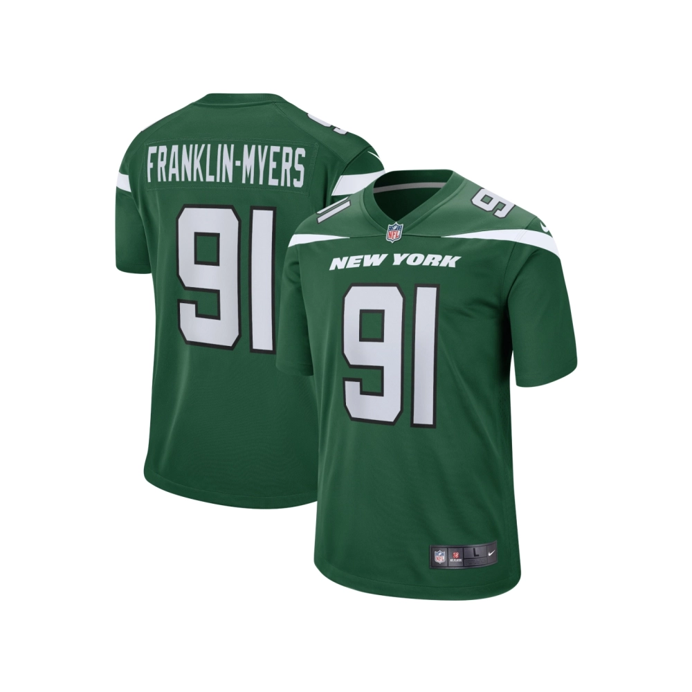 Mens New York Jets John Franklin-Myers Gotham Green Game Jersey