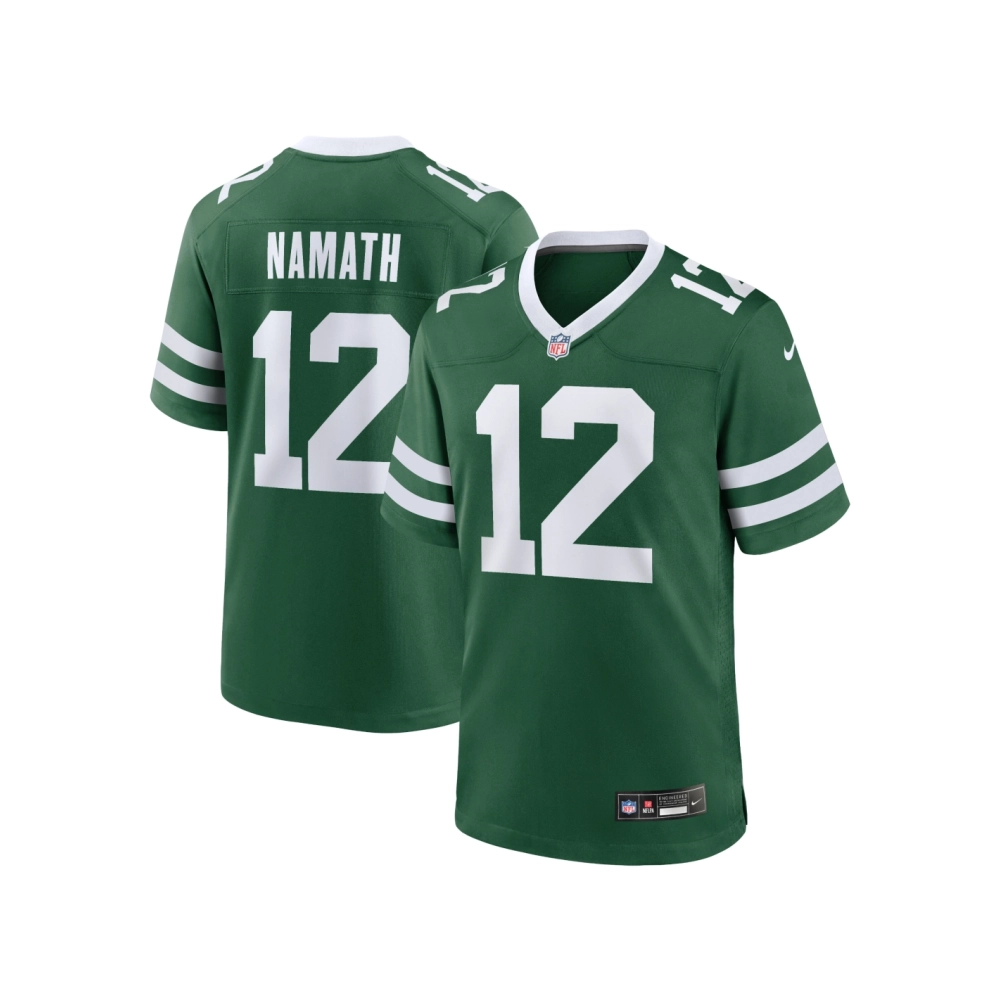 Mens New York Jets Joe Namath Legacy Green Game Jersey