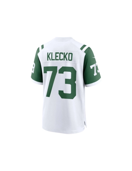 Mens New York Jets Joe Klecko White Classic Alternate Retired Player Game Jersey