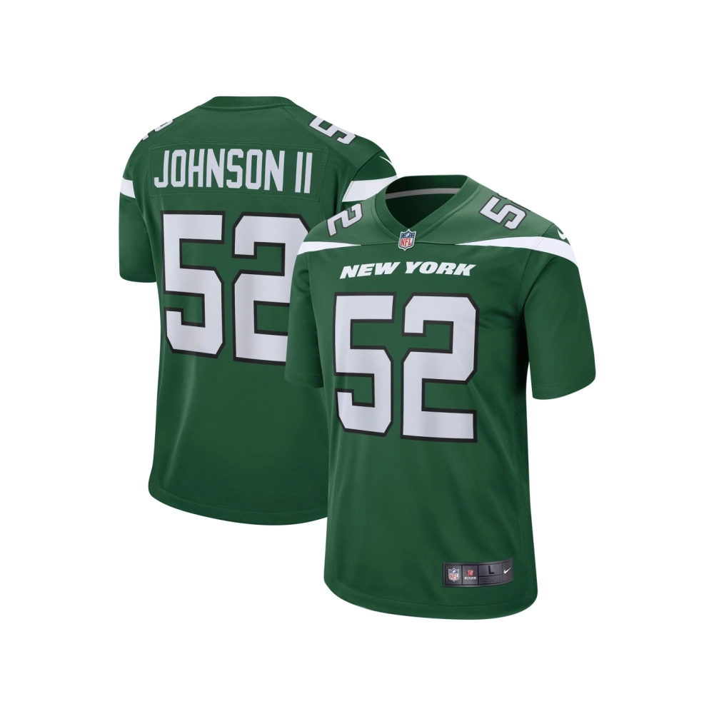 Mens New York Jets Jermaine Johnson II Green Player Game Jersey
