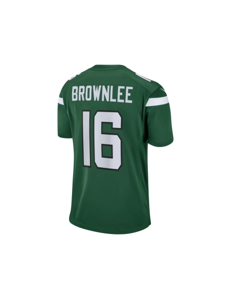 Mens New York Jets Jason Brownlee Gotham Green Game Jersey