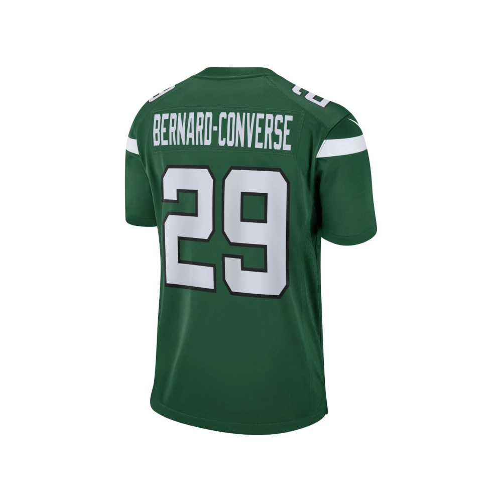 Mens New York Jets Jarrick Bernard Converse Gotham Green Game Jersey