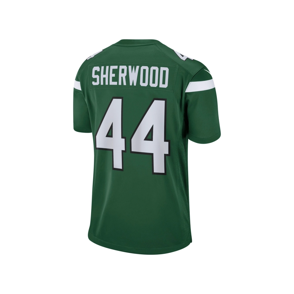 Mens New York Jets Jamien Sherwood Gotham Green Game Jersey