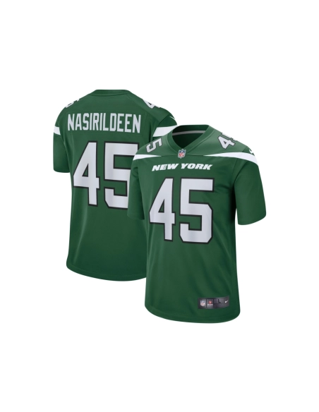 Mens New York Jets Hamsah Nasirildeen Gotham Green Game Jersey