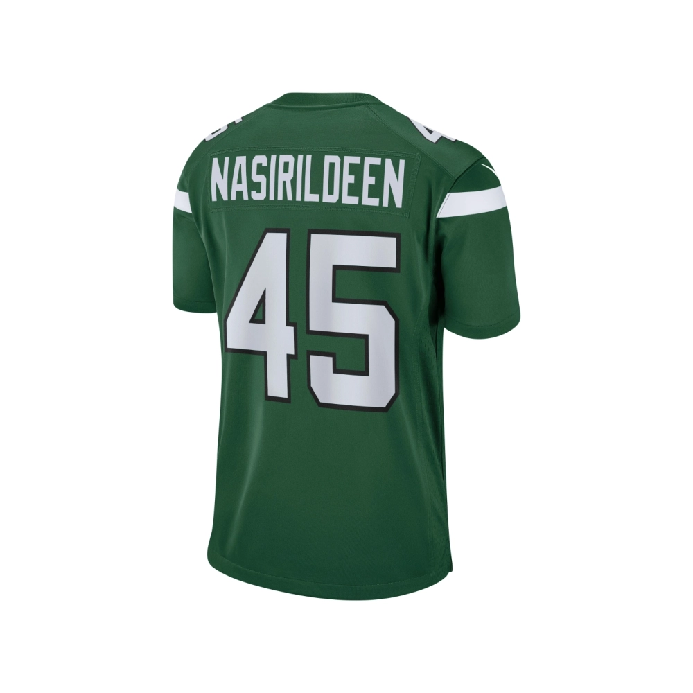 Mens New York Jets Hamsah Nasirildeen Gotham Green Game Jersey