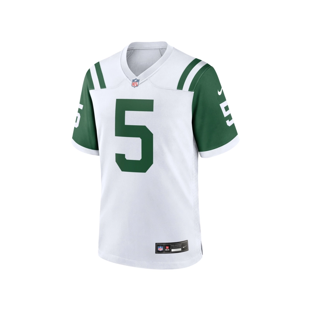 Mens New York Jets Garrett Wilson White Classic Alternate Game Jersey