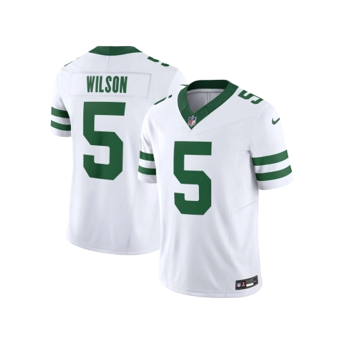 Mens New York Jets Garrett Wilson Legacy White Vapor F.U.S.E. Limited Jersey