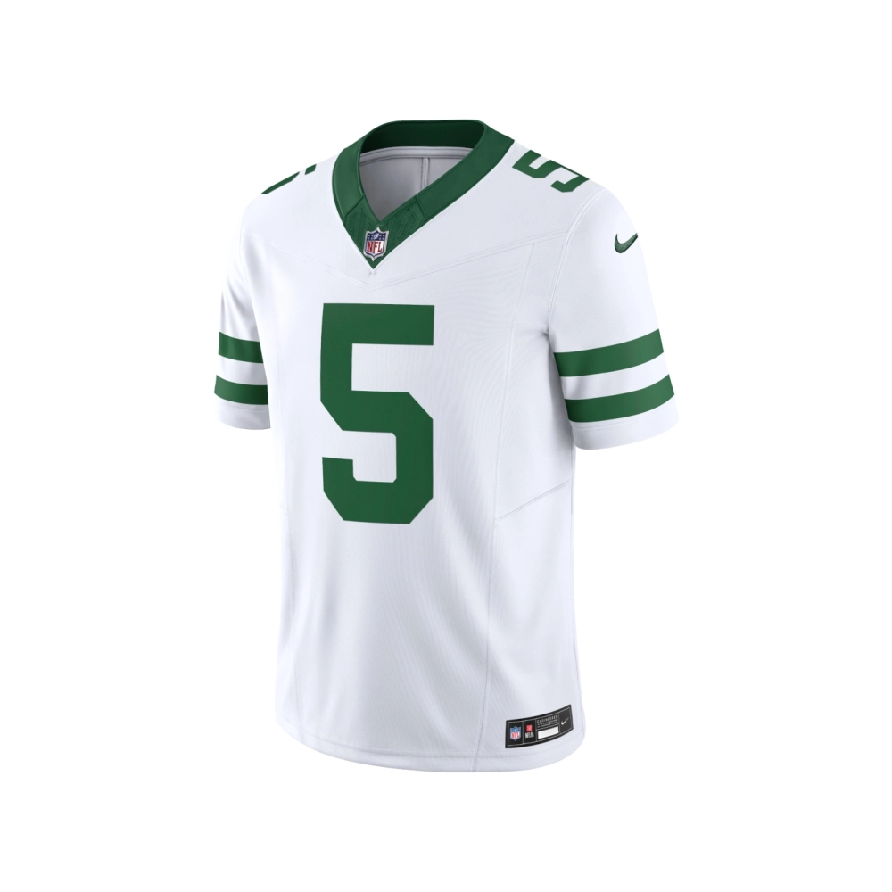 Mens New York Jets Garrett Wilson Legacy White Vapor F.U.S.E. Limited Jersey