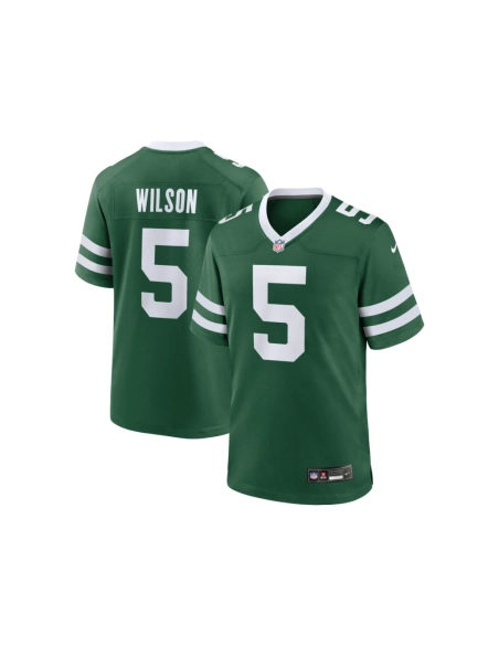 Mens New York Jets Garrett Wilson Legacy Green Game Jersey