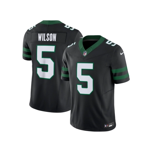 Mens New York Jets Garrett Wilson Legacy Black Alternate Vapor F.U.S.E. Limited Jersey