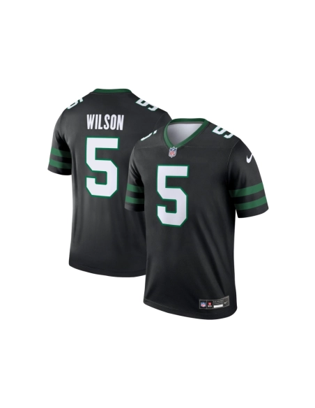 Mens New York Jets Garrett Wilson Legacy Black Alternate Legend Jersey