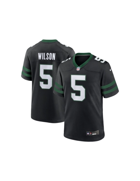 Mens New York Jets Garrett Wilson Legacy Black Alternate Game Jersey