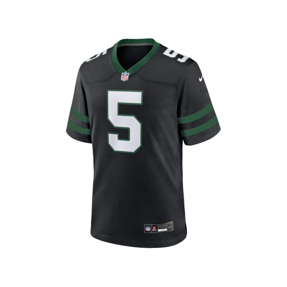 Mens New York Jets Garrett Wilson Legacy Black Alternate Game Jersey