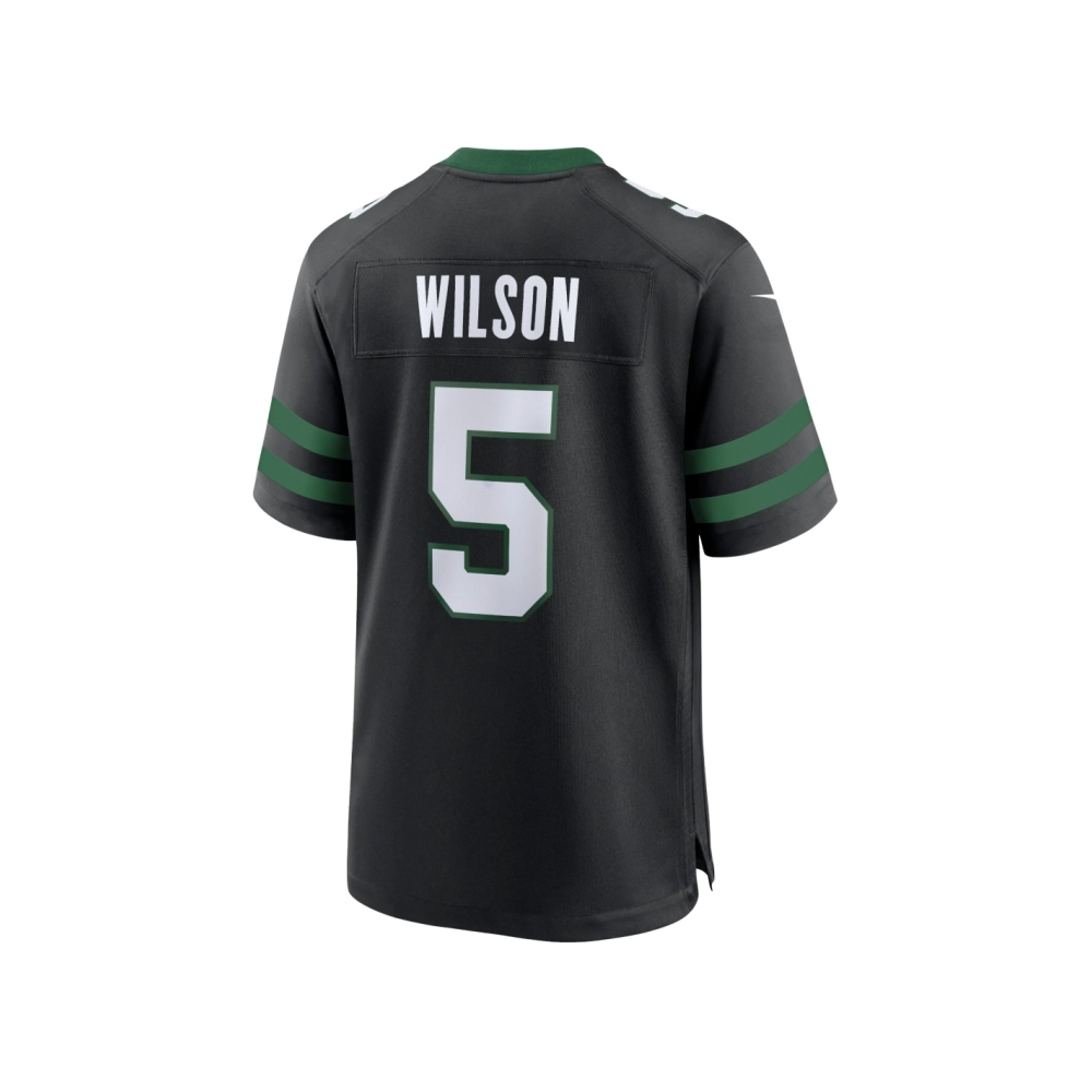 Mens New York Jets Garrett Wilson Legacy Black Alternate Game Jersey