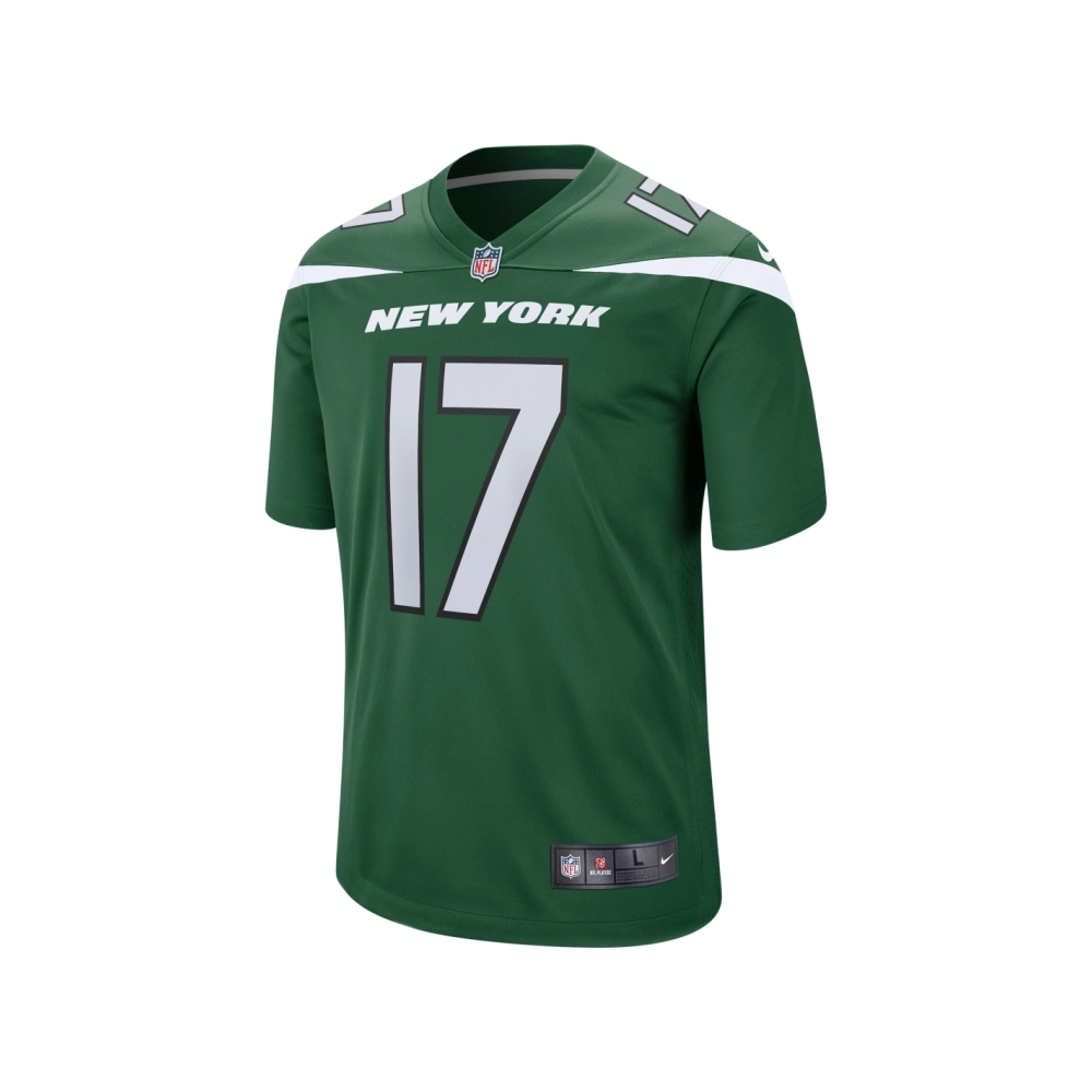 Mens New York Jets Garrett Wilson Green Player Game Jersey