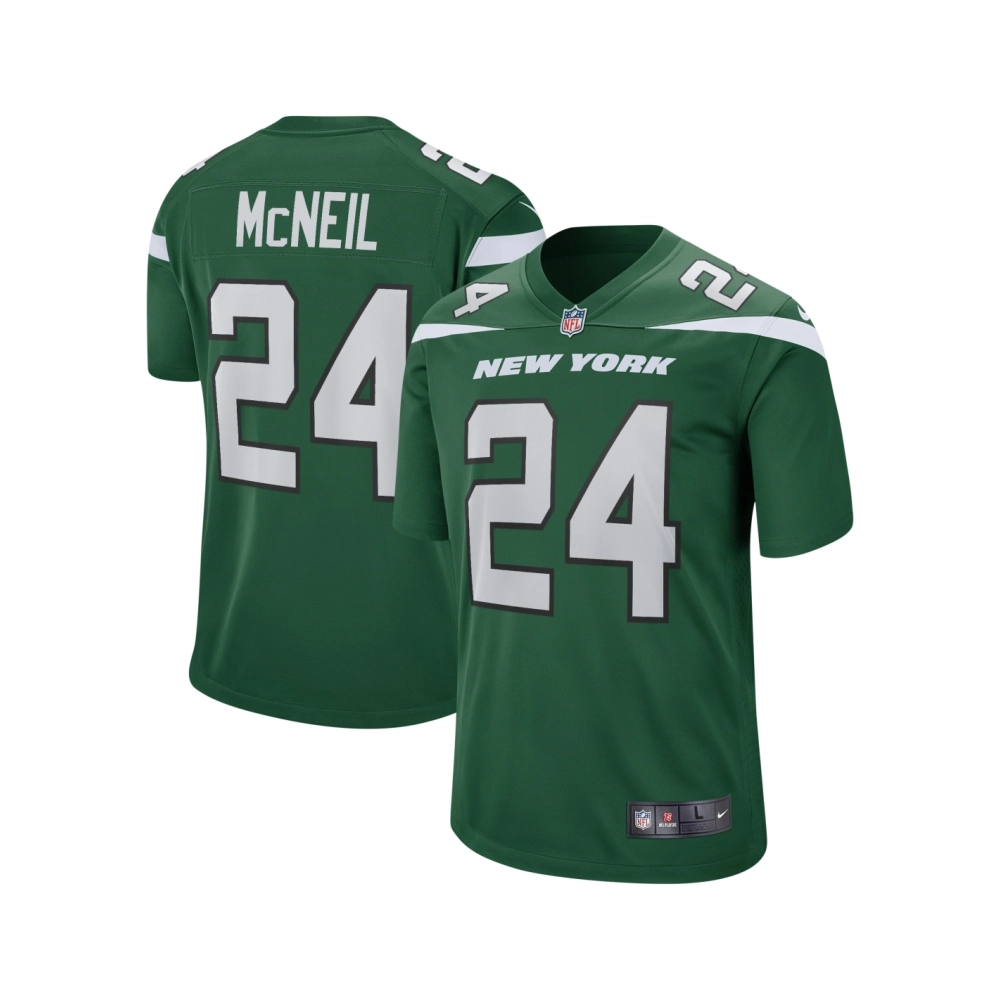 Mens New York Jets Freeman McNeil Gotham Green Game Retired Player Jersey