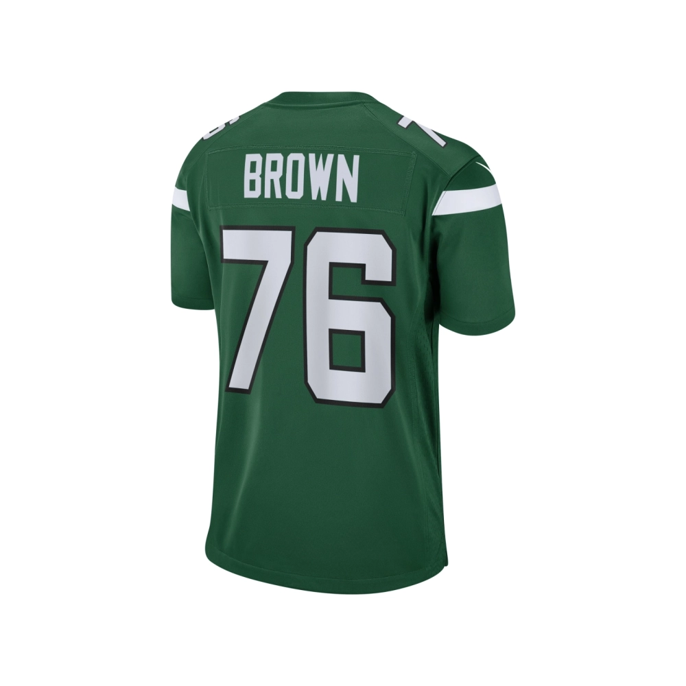 Mens New York Jets Duane Brown Gotham Green Team Game Jersey