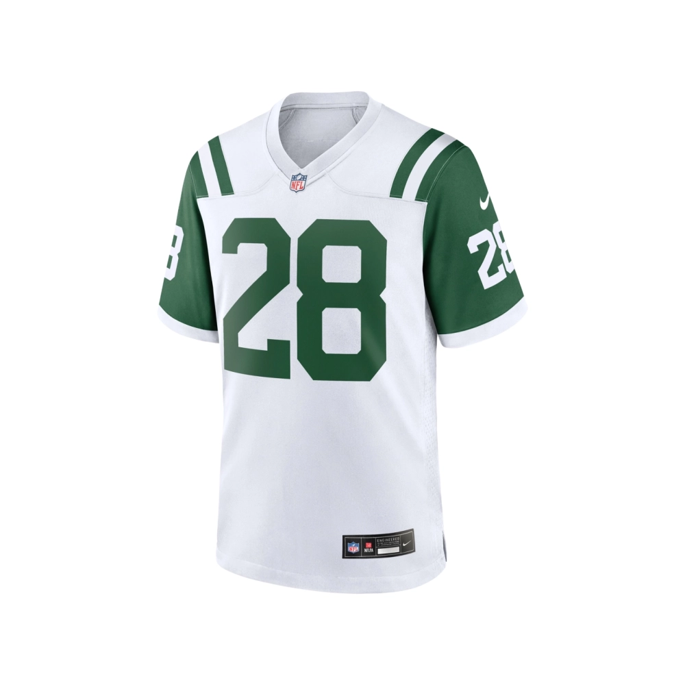Mens New York Jets Curtis Martin White Classic Alternate Retired Player Game Jersey