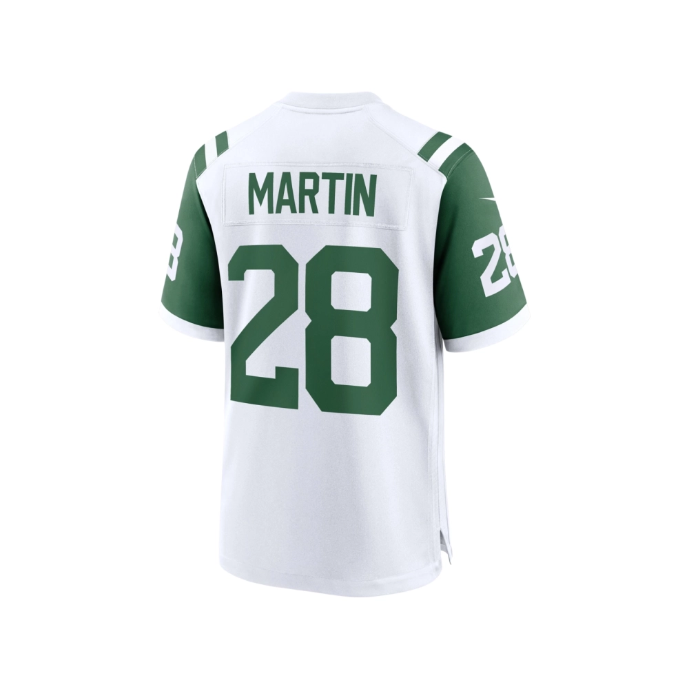 Mens New York Jets Curtis Martin White Classic Alternate Retired Player Game Jersey