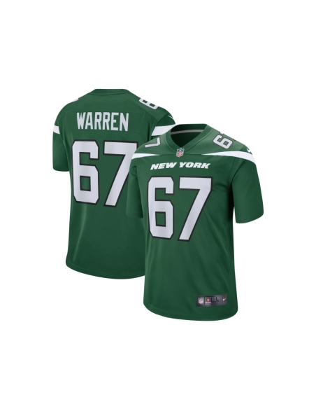 Mens New York Jets Carter Warren Gotham Green Game Jersey