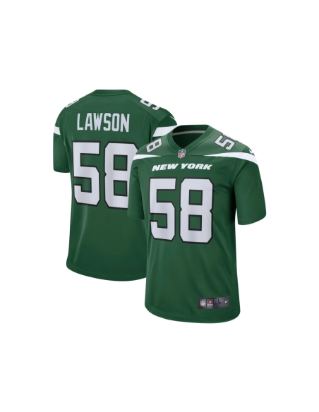 Mens New York Jets Carl Lawson Gotham Green Game Jersey