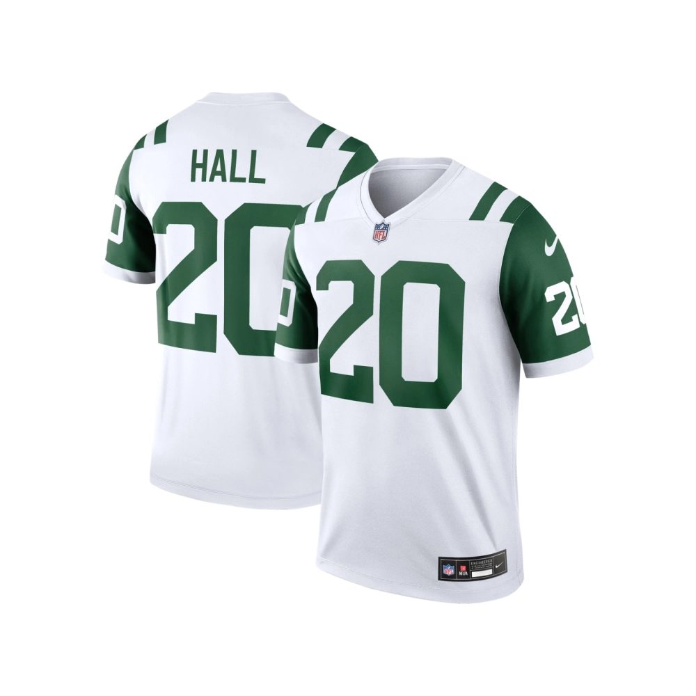 Mens New York Jets Breece Hall White Classic Alternate Legend Jersey