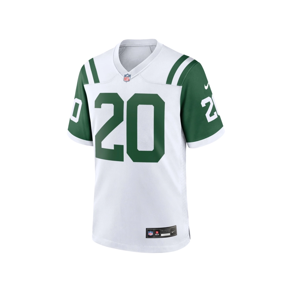 Mens New York Jets Breece Hall White Classic Alternate Game Jersey