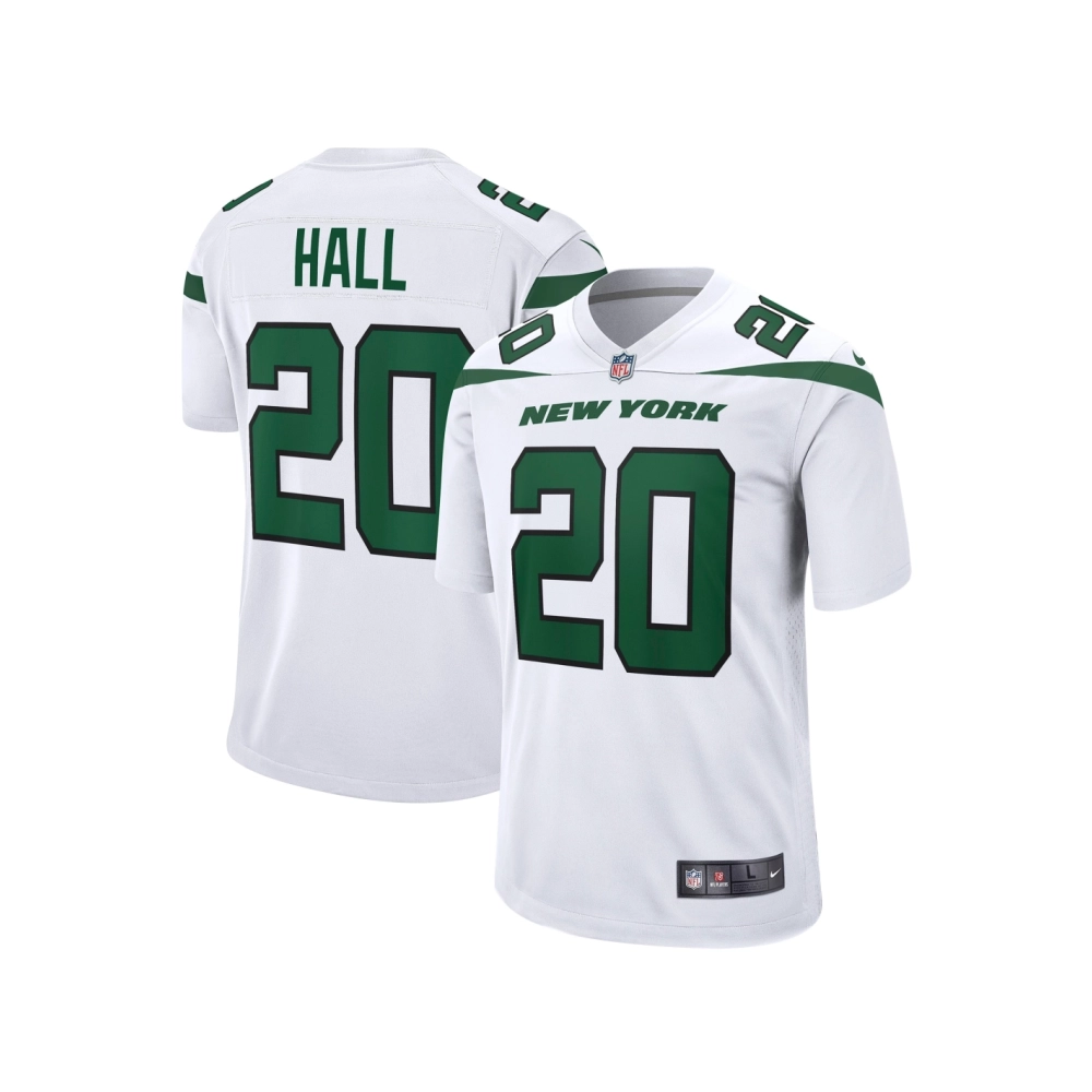 Mens New York Jets Breece Hall White Away Game Player Jersey