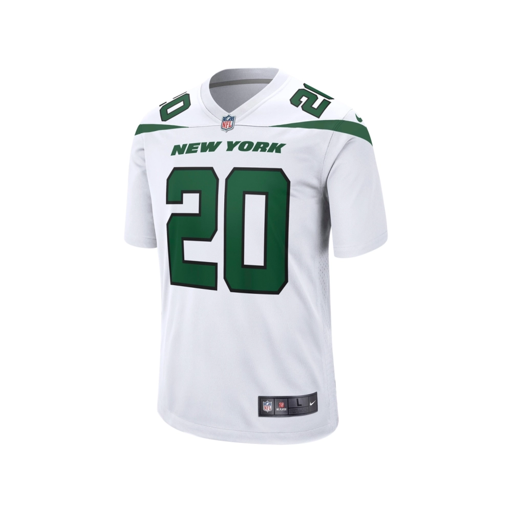 Mens New York Jets Breece Hall White Away Game Player Jersey