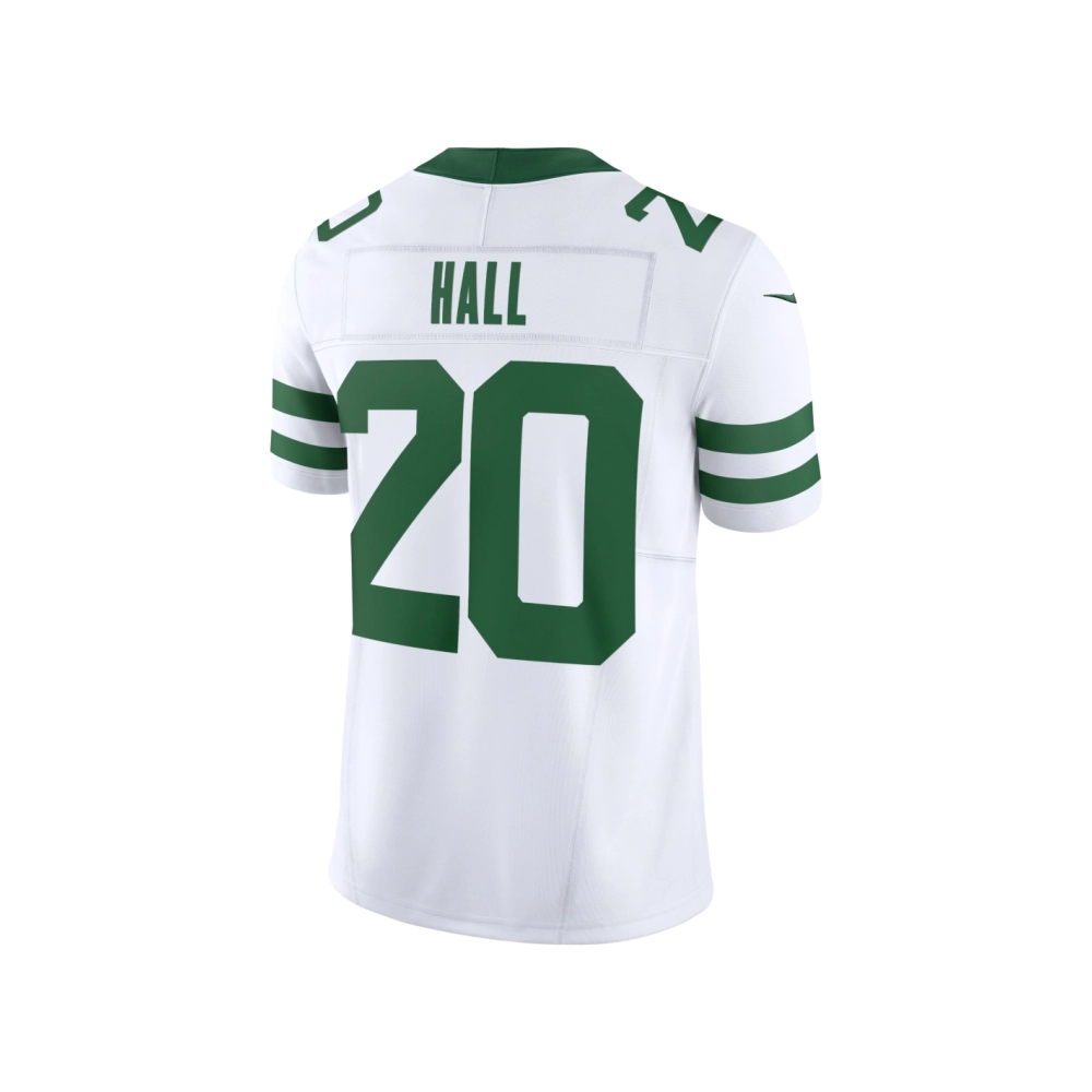 Mens New York Jets Breece Hall Legacy White Vapor F.U.S.E. Limited Jersey