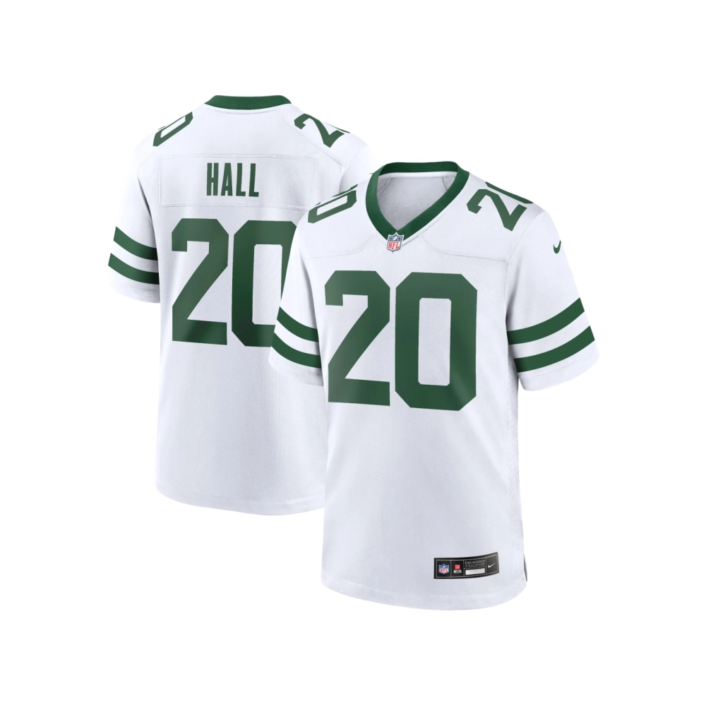 Mens New York Jets Breece Hall Legacy White Game Jersey