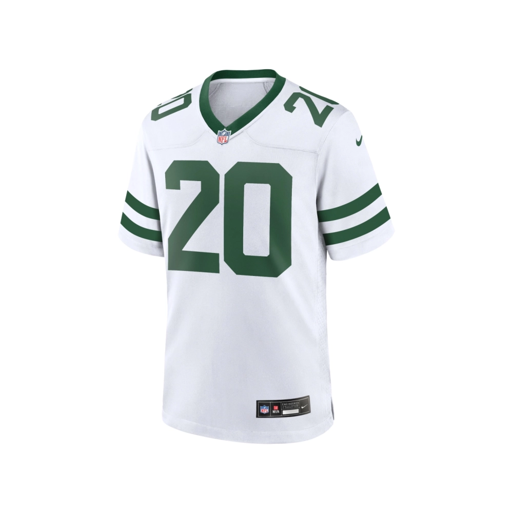 Mens New York Jets Breece Hall Legacy White Game Jersey