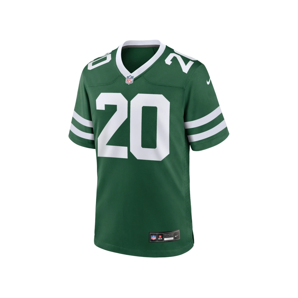Mens New York Jets Breece Hall Legacy Green Game Jersey