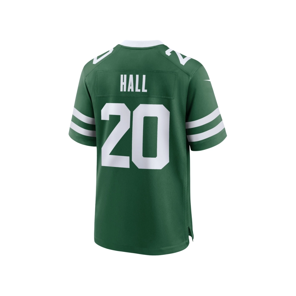 Mens New York Jets Breece Hall Legacy Green Game Jersey
