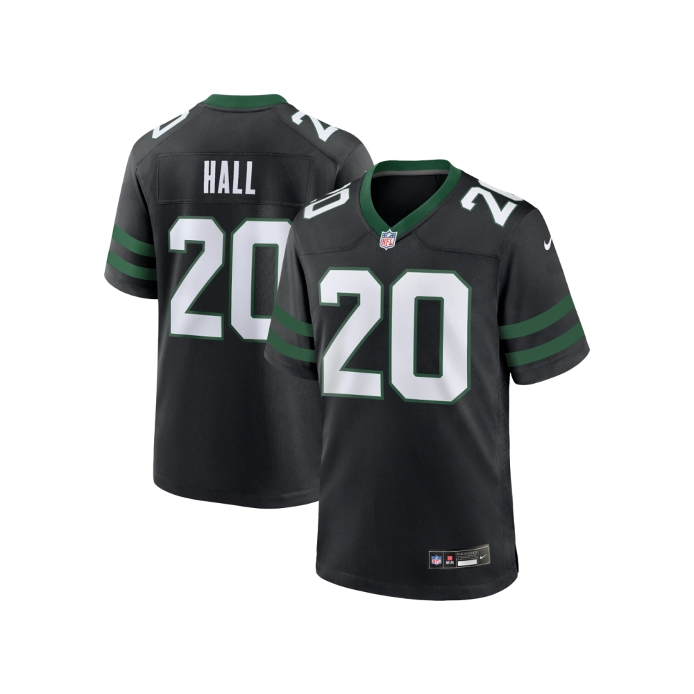 Mens New York Jets Breece Hall Legacy Black Alternate Game Jersey
