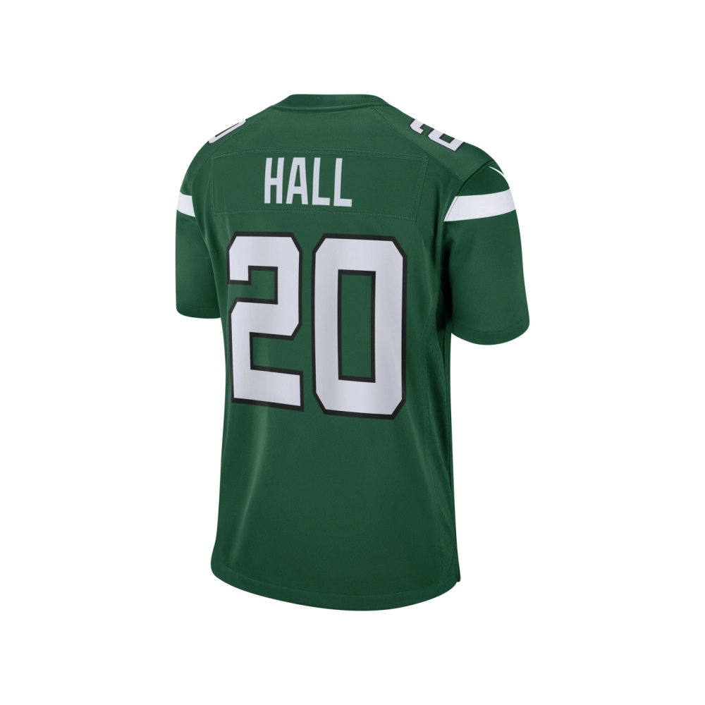 Mens New York Jets Breece Hall Green Player Game Jersey