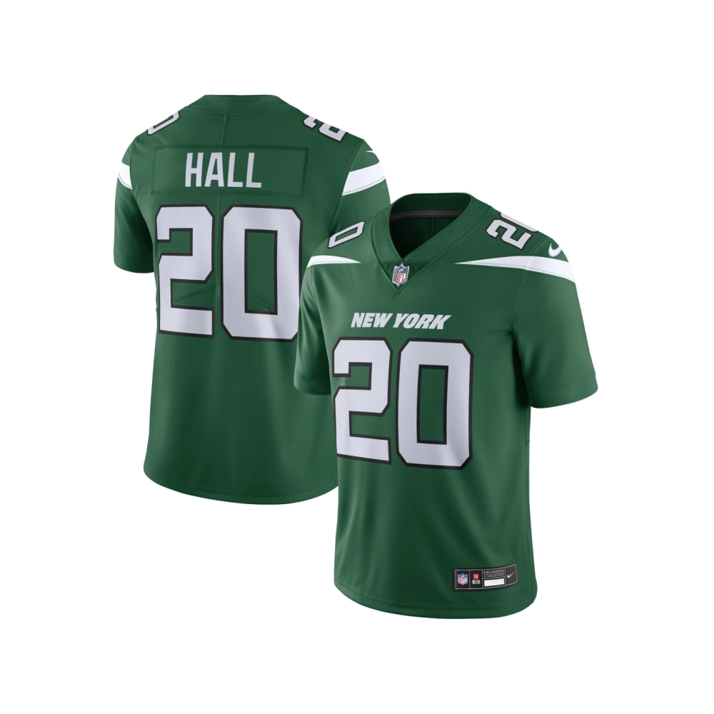 Mens New York Jets Breece Hall Gotham Green Vapor Untouchable Limited Jersey