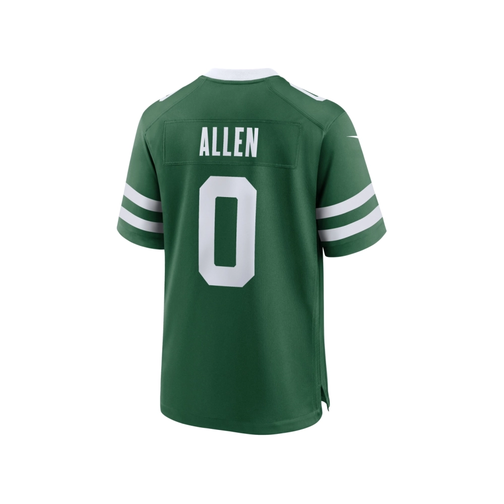 Mens New York Jets Braelon Allen Legacy Green Game Jersey