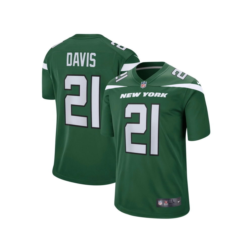 Mens New York Jets Ashtyn Davis Gotham Green Game Player Jersey