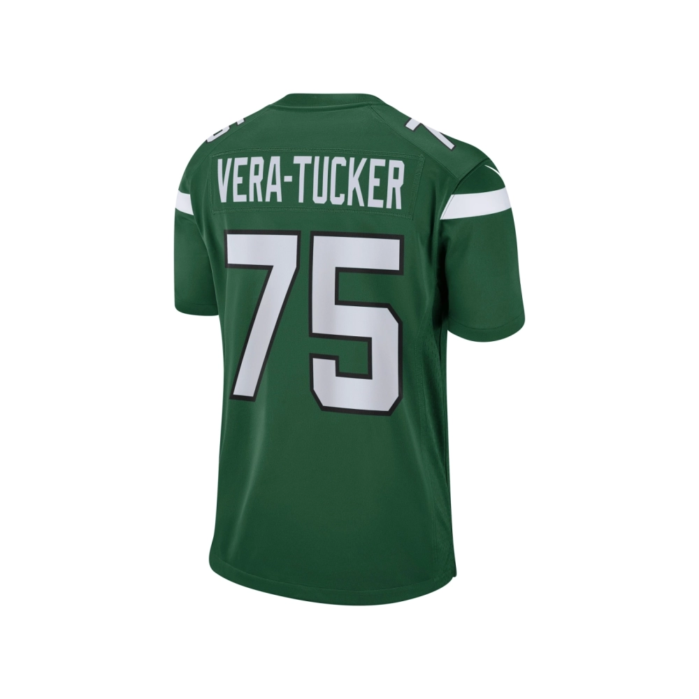Mens New York Jets Alijah Vera-Tucker Gotham Green Game Player Jersey