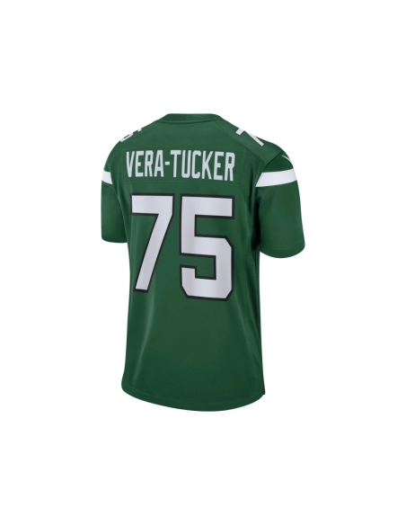Mens New York Jets Alijah Vera-Tucker Gotham Green Game Player Jersey