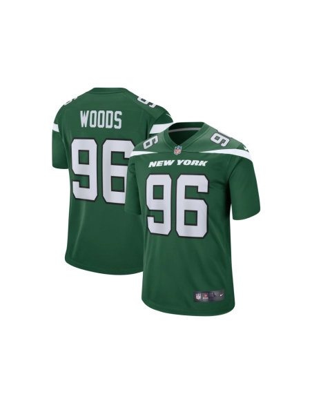 Mens New York Jets Al Woods Gotham Green Game Jersey