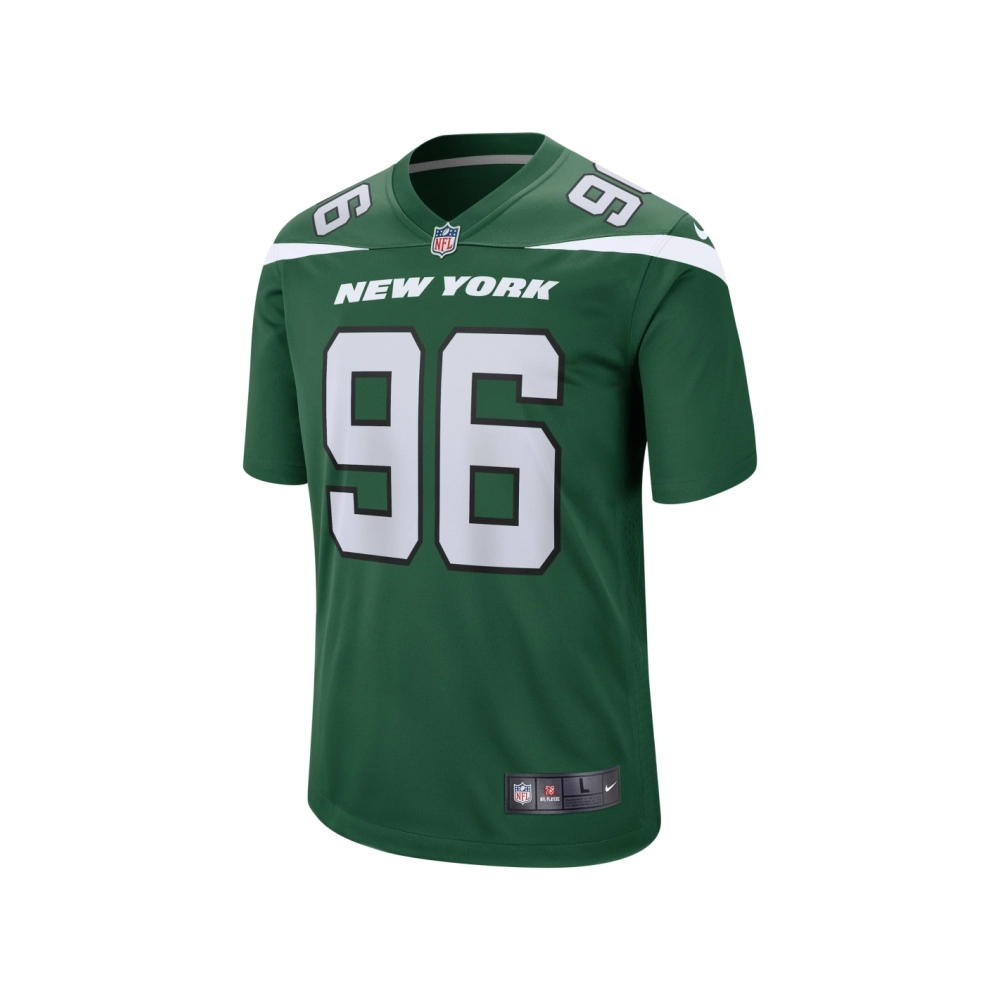 Mens New York Jets Al Woods Gotham Green Game Jersey