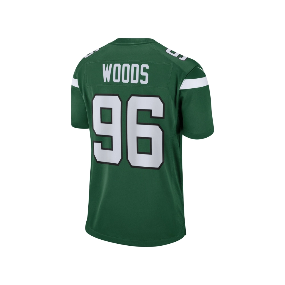 Mens New York Jets Al Woods Gotham Green Game Jersey