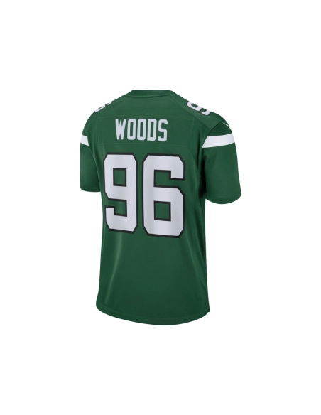 Mens New York Jets Al Woods Gotham Green Game Jersey