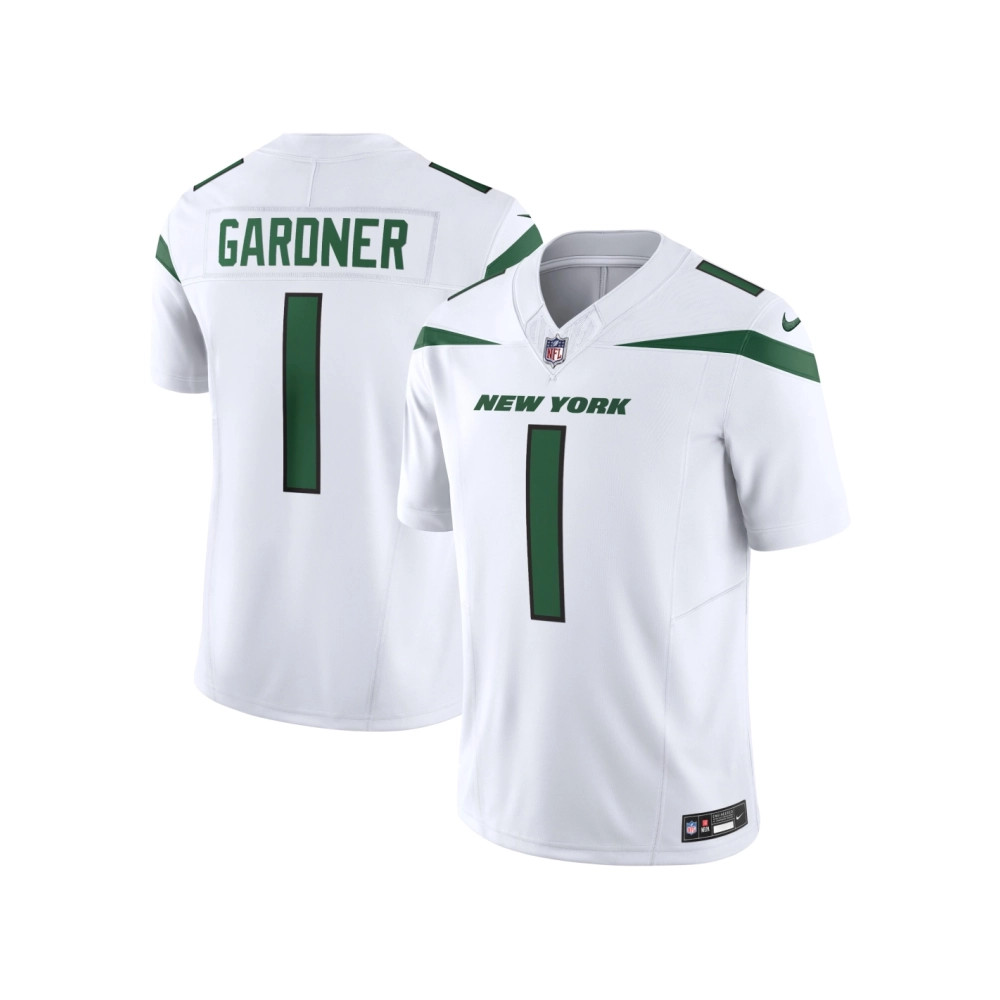 Mens New York Jets Ahmad Sauce Gardner White Vapor F.U.S.E. Limited Jersey