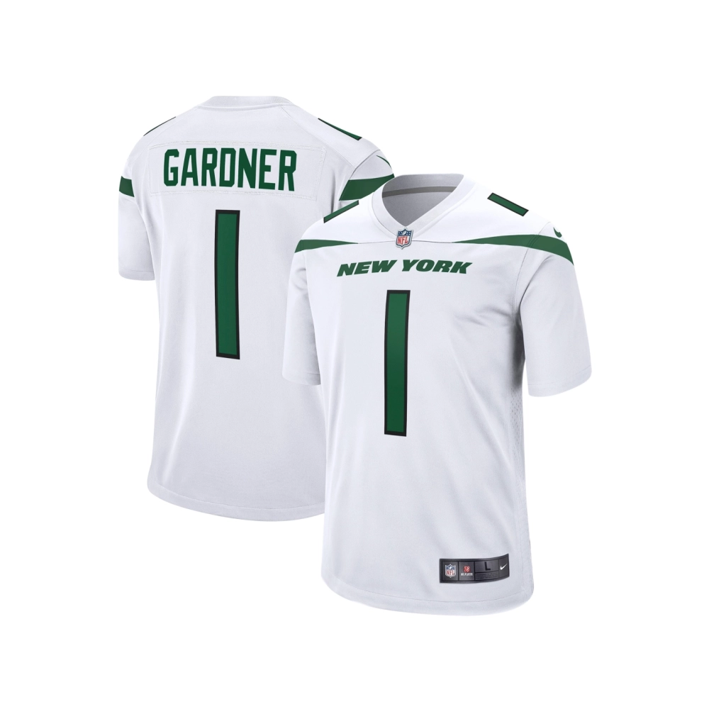 Mens New York Jets Ahmad Sauce Gardner White Player Game Jersey