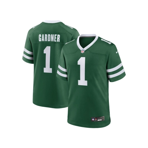Mens New York Jets Ahmad Sauce Gardner Legacy Green Game Jersey