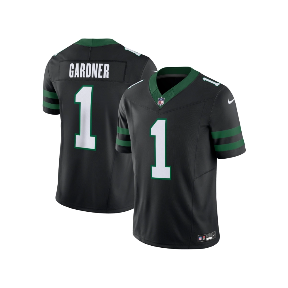 Mens New York Jets Ahmad Sauce Gardner Legacy Black Alternate Vapor F.U.S.E. Limited Jersey