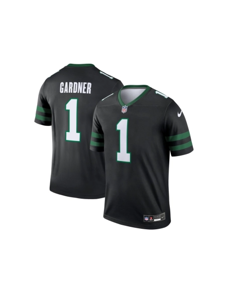 Mens New York Jets Ahmad Sauce Gardner Legacy Black Alternate Legend Jersey